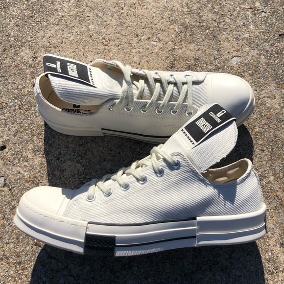 RICK OWENS x Converse DRKSTAR OX (SZ 10.5) - Picture 1 of 8